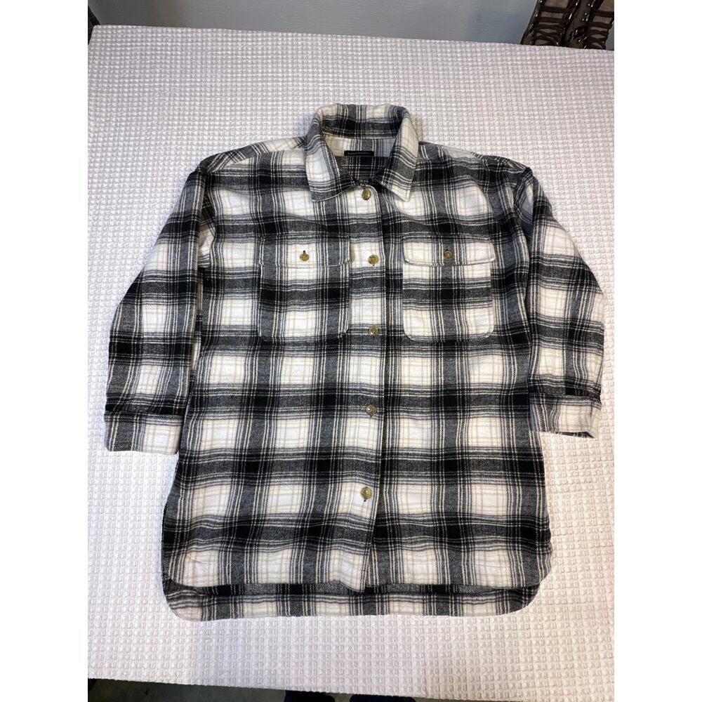 Banana Republic Women's Plaid Flannel Shirt Vintage Grunge Cozy Button Up Soft